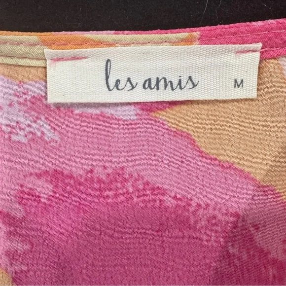 Floral Mini Dress in Pink and Orange - Picture 9 of 11